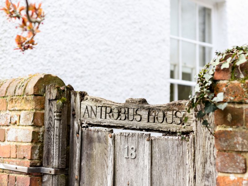 Grade II Listed Gate at Antrobus House in Central Petersfield